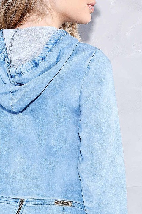 blusa moletom com capuz e pedrarias titanium jeans costas detalhe