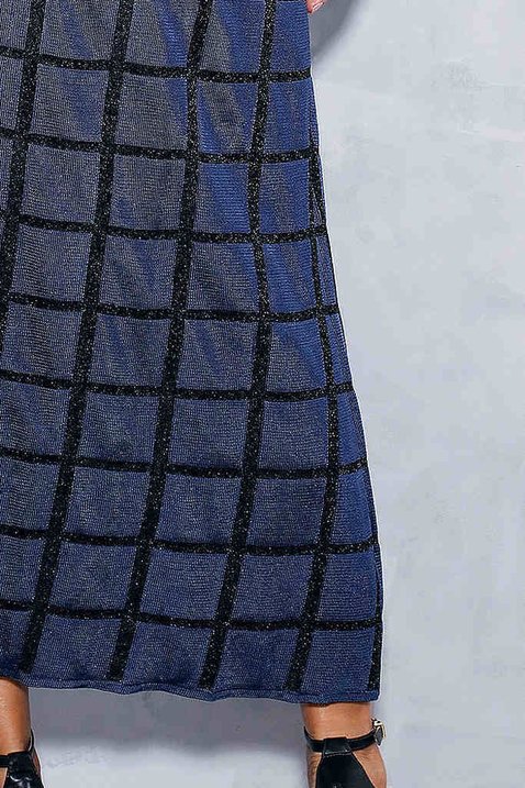 vestido marinho xadrez preto titanium jeans costas baixo detalhe