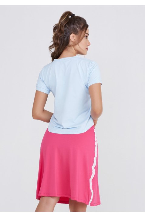 shorts saia fitness rosa poliester uv50 epulari ep012rn costas 2