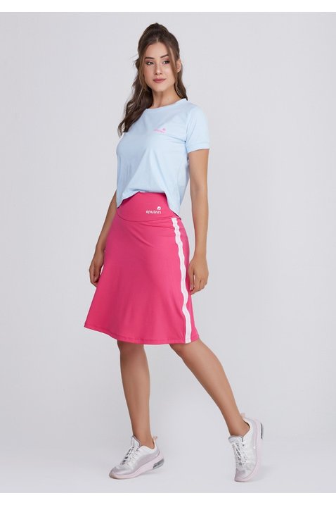 shorts saia fitness rosa poliester uv50 epulari ep012rn frente 1