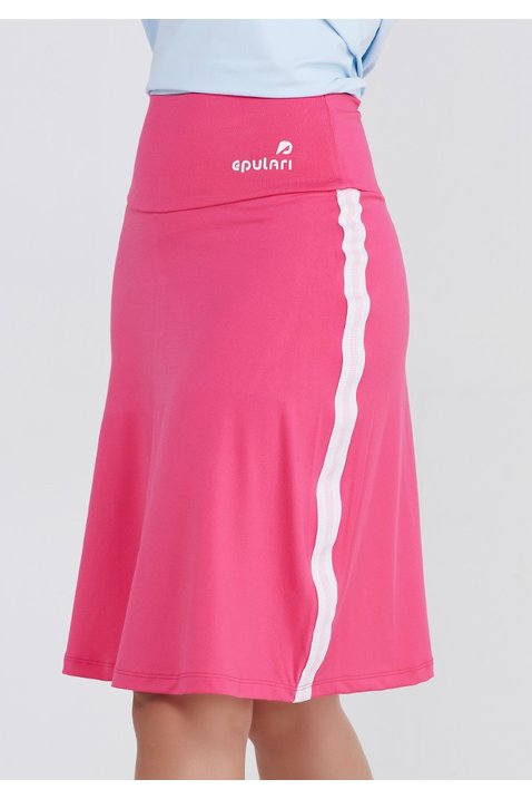 shorts saia fitness rosa poliester uv50 epulari ep012rn frente 6