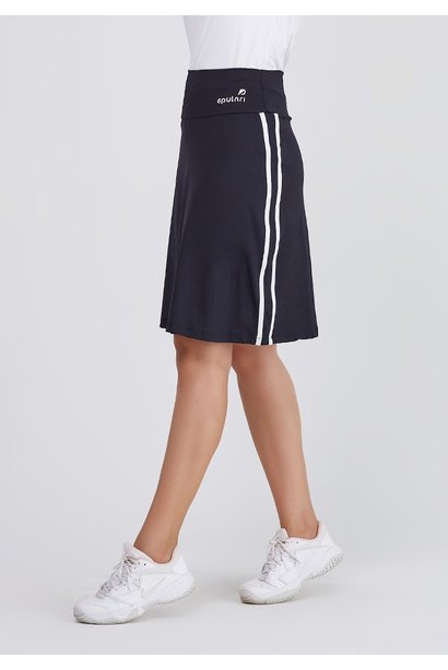 shorts saia preto com branco poliamida protecao uv50 epulari frente 11