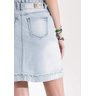 saia evase jeans detalhe botoes imperio z costas baixo detalhe