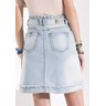 saia evase jeans detalhe botoes imperio z costas baixo