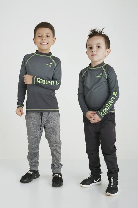 blusa infantil manga longa poliamida protecao uv e repelente epulari juntos