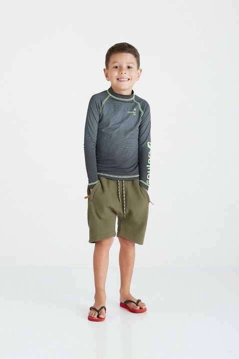 blusa infantil manga longa poliamida protecao uv e repelente epulari frente