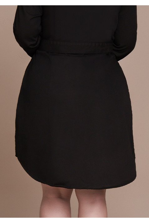 chemise plus preto com amarracao titanium costas baixo