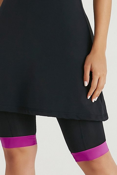 macaquinho ciclista preto poliamida com almofada protecao uv50 epulari ep108rs 3