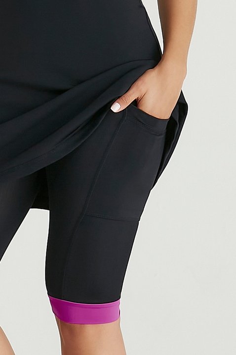 macaquinho ciclista preto poliamida com almofada protecao uv50 epulari ep108rs 6