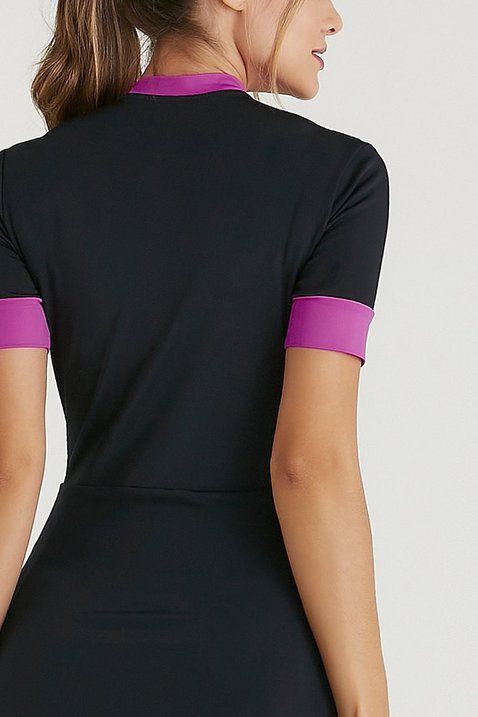 macaquinho ciclista preto poliamida com almofada protecao uv50 epulari ep108rs 8