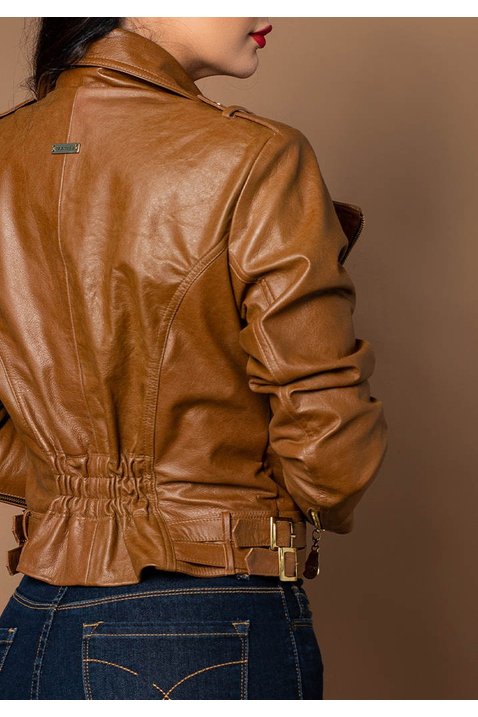 Jaqueta Feminina Couro Legítimo Pele Mania