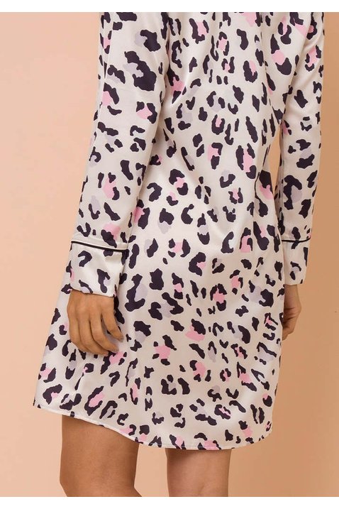 camisola animal print claudia lekazis costas baixo