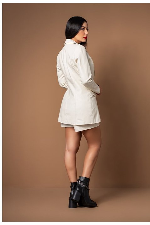 blazer classico maxi feminino pele mania costas