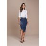 saia jeans detalhe frontal com corrosao na lateral