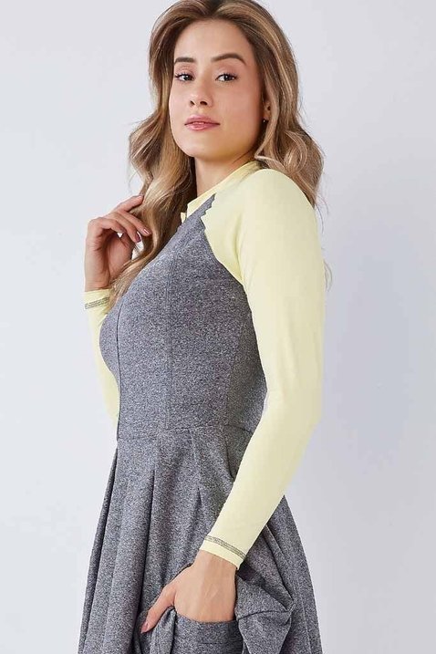 macaquinho ciclista mescla com amarelo com almofada epulari 8