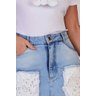 saia jeans evase barra desmanchada 9
