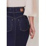 saia jeans escuro push up titanium jeans costas baixo detalhe