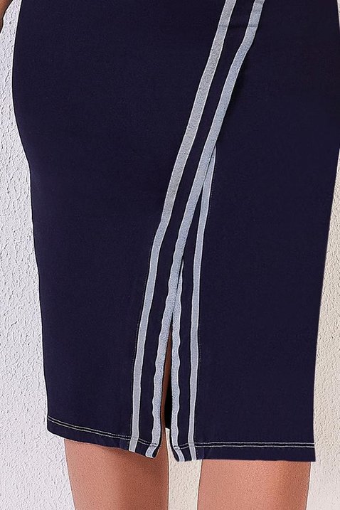 saia malha denim lapis midi titanium jeans 5