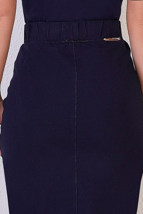 saia malha denim lapis midi titanium jeans 7