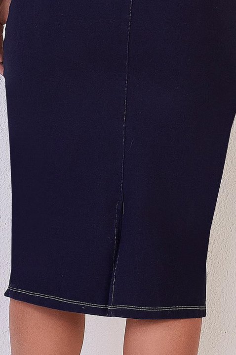 saia malha denim lapis midi titanium jeans 9