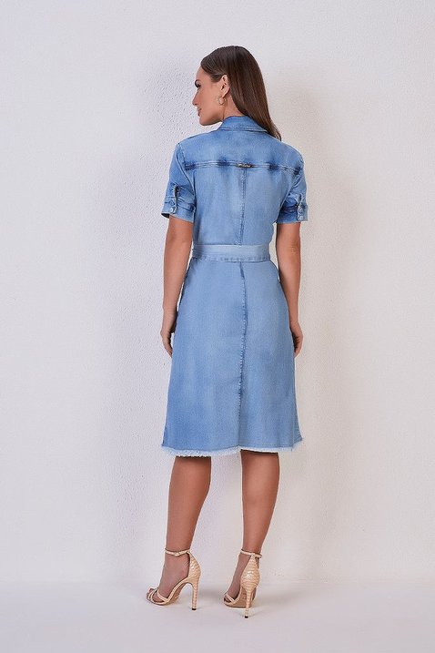 vestido jeans cinto amarracao 8