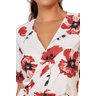 blusa estampada floral vermelha transpassada 5