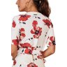 blusa estampada floral vermelha transpassada 10