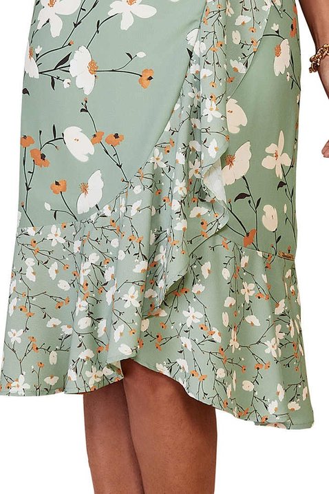 vestido verde claro estampado transpassado 1