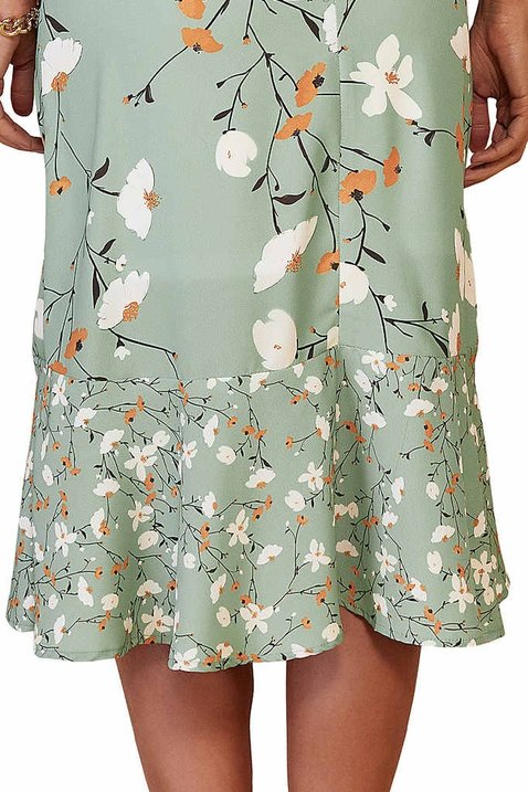 vestido verde claro estampado transpassado 6