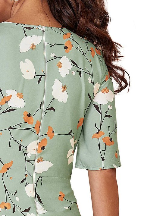 vestido verde claro estampado transpassado 9