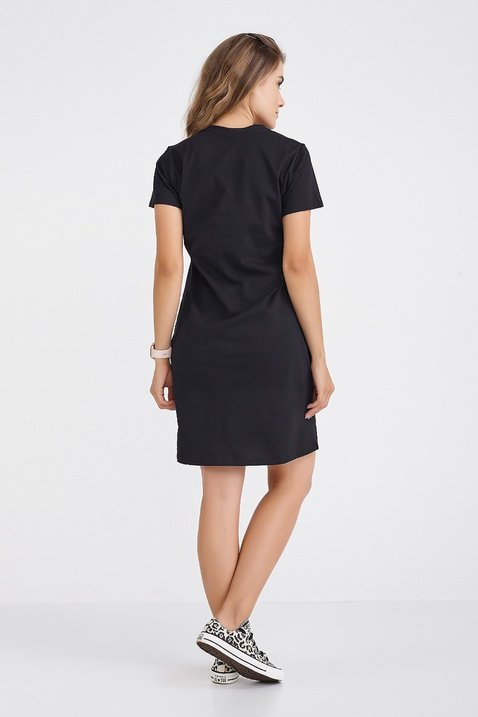 vestido camisetao preto algodao estampa epulari 4