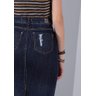 saia reta jeans com desfiados e puidos imperio z costas baixo detalhe