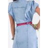 vestido jeans babado com ziper frontal imperio z 6