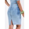 saia jeans lapis com botoes encapados imperio z 6