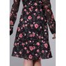 vestido plano estampa floral exclusiva imperio z costas baixo