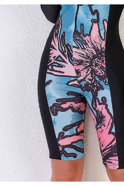 maio compressor modelador manga longa titanium jeans baixo detalhe