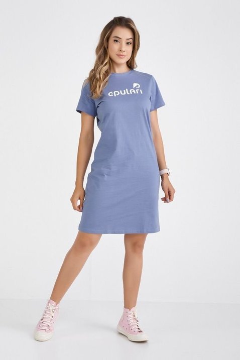 vestido camiseta de algodao azul claro moda modesta epulari2