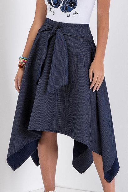 saia gode jeans com barra assimetrica imperio z 4