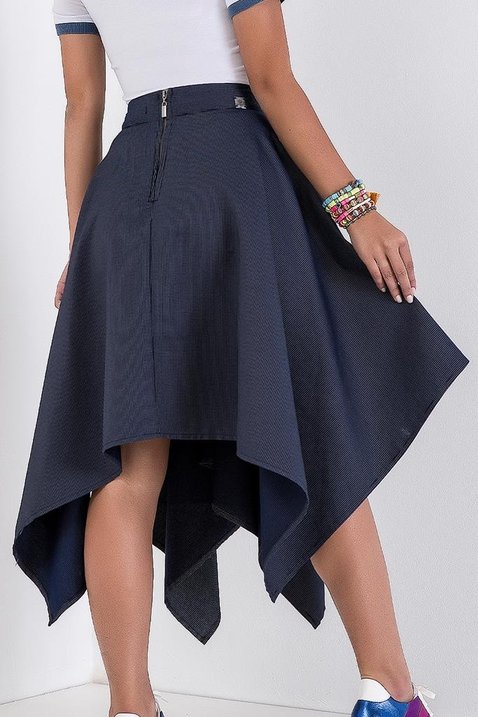 saia gode jeans com barra assimetrica imperio z 9