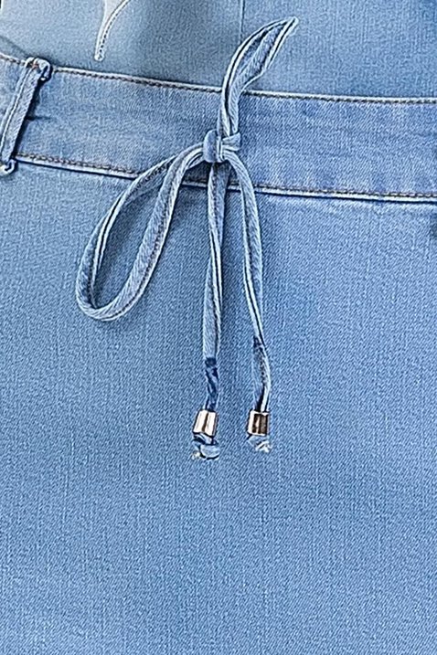 saia jeans lapis com puidos imperio z 4 reduzida