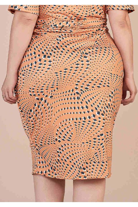 vestido malha plus size estampa exclusiva titanium jeans costas baixo