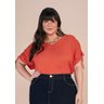 blusa laranja plus detalhe amarracao nos ombros titanium jeans cima