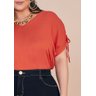 blusa laranja plus detalhe amarracao nos ombros titanium jeans cima detalhe
