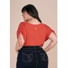blusa laranja plus detalhe amarracao nos ombros titanium jeans costas cima