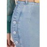 saia jeans claro com botoes encapados titanium jeans baixo detalhe zoom