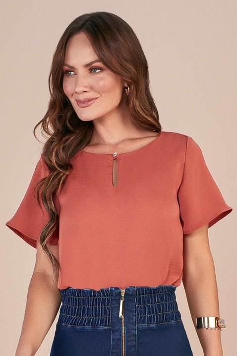 blusa plano laranja queimado titanium jeans 7