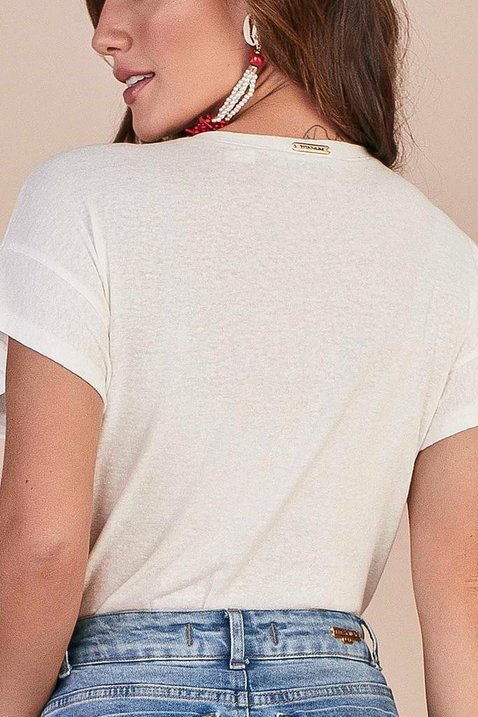 t shirt malha estampa exclusiva floral titanium jeans 6