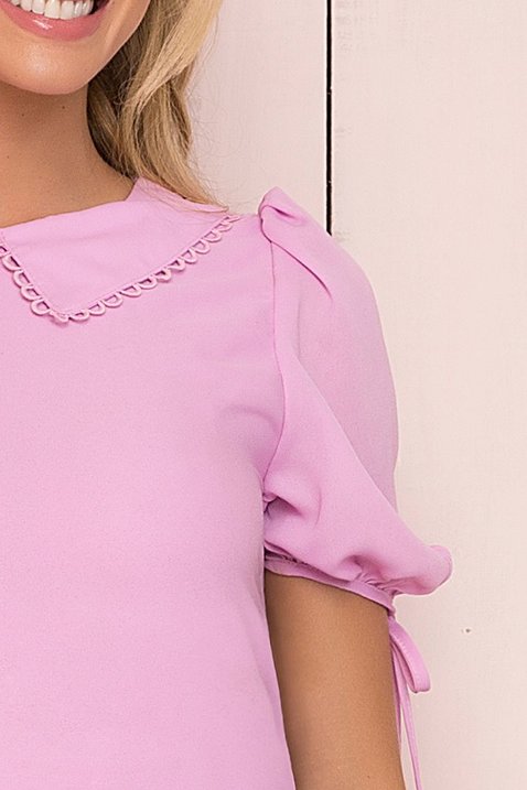 blusa lilas mangas bufantes com amarracao 5