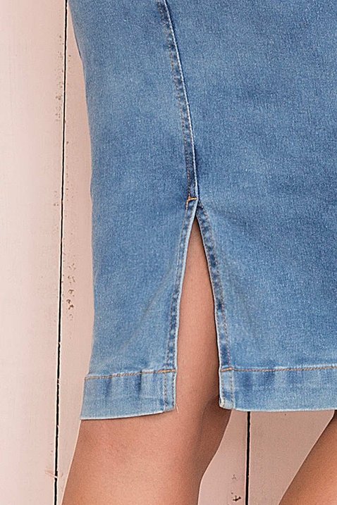 saia jeans botoes frontais 10