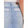 saia jeans claro barra desfiada assimetrica titanium costas baixo detalhe zoom